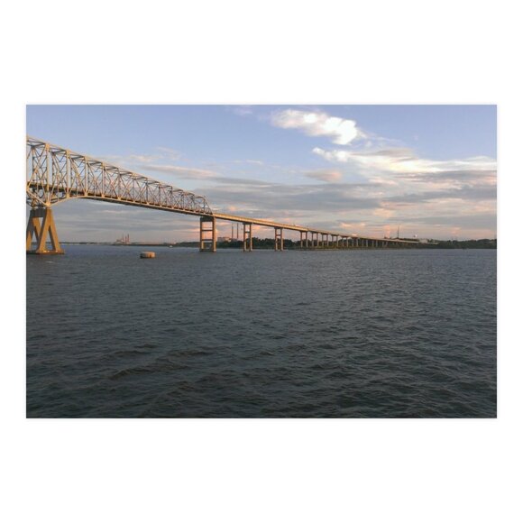 Bridge of Baltimore Harbor at sunset. - Picture 3 of 3